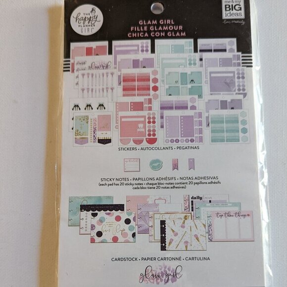 NWT 'Glam Girl' 377 pcs Happy Planner Stickers Multi Pack Sticky Notes Fashion - Picture 5 of 7